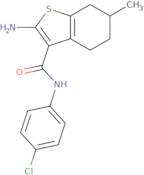 2-Amino-N-(4-chlorophenyl)-6-methyl-4,5,6,7-tetrahydro-1-benzothiophene-3-carboxamide