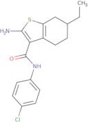 2-Amino-N-(4-chlorophenyl)-6-ethyl-4,5,6,7-tetrahydro-1-benzothiophene-3-carboxamide