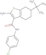 2-Amino-6-tert-butyl-N-(4-chlorophenyl)-4,5,6,7-tetrahydro-1-benzothiophene-3-carboxamide