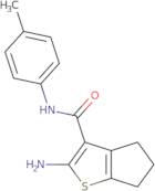 2-Amino-N-(4-methylphenyl)-5,6-dihydro-4H-cyclopenta[b]thiophene-3-carboxamide