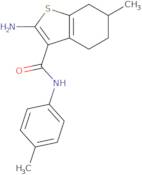 2-Amino-6-methyl-N-(4-methylphenyl)-4,5,6,7-tetrahydro-1-benzothiophene-3-carboxamide