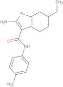 2-Amino-6-ethyl-N-(4-methylphenyl)-4,5,6,7-tetrahydro-1-benzothiophene-3-carboxamide