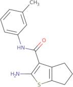 2-Amino-N-(3-methylphenyl)-5,6-dihydro-4H-cyclopenta[b]thiophene-3-carboxamide