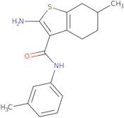 2-Amino-6-methyl-N-(3-methylphenyl)-4,5,6,7-tetrahydro-1-benzothiophene-3-carboxamide