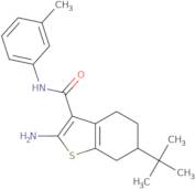 2-Amino-6-tert-butyl-N-(3-methylphenyl)-4,5,6,7-tetrahydro-1-benzothiophene-3-carboxamide