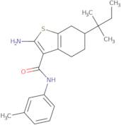 2-Amino-6-tert-amyl-N-(3-methylphenyl)-4,5,6,7-tetrahydro-1-benzothiophene-3-carboxamide