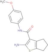 2-Amino-N-(4-methoxyphenyl)-5,6-dihydro-4H-cyclopenta[b]thiophene-3-carboxamide