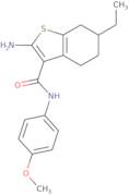 2-Amino-6-ethyl-N-(4-methoxyphenyl)-4,5,6,7-tetrahydro-1-benzothiophene-3-carboxamide