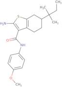 2-Amino-6-tert-amyl-N-(4-methoxyphenyl)-4,5,6,7-tetrahydro-1-benzothiophene-3-carboxamide