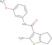 2-Amino-N-(3-methoxyphenyl)-5,6-dihydro-4H-cyclopenta[b]thiophene-3-carboxamide
