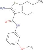 2-Amino-N-(3-methoxyphenyl)-6-methyl-4,5,6,7-tetrahydro-1-benzothiophene-3-carboxamide