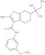 2-Amino-6-tert-amyl-N-(3-methoxyphenyl)-4,5,6,7-tetrahydro-1-benzothiophene-3-carboxamide