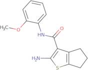 2-Amino-N-(2-methoxyphenyl)-5,6-dihydro-4H-cyclopenta[b]thiophene-3-carboxamide