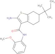 2-Amino-6-tert-amyl-N-(2-methoxyphenyl)-4,5,6,7-tetrahydro-1-benzothiophene-3-carboxamide