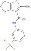 2-Amino-N-[3-(trifluoromethyl)phenyl]-5,6-dihydro-4H-cyclopenta[b]thiophene-3-carboxamide