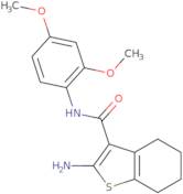 2-Amino-N-(2,4-dimethoxyphenyl)-4,5,6,7-tetrahydro-1-benzothiophene-3-carboxamide