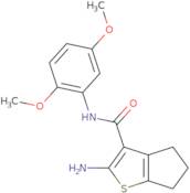 2-Amino-N-(2,5-dimethoxyphenyl)-5,6-dihydro-4H-cyclopenta[b]thiophene-3-carboxamide