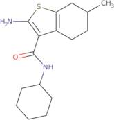 2-Amino-N-cyclohexyl-6-methyl-4,5,6,7-tetrahydro-1-benzothiophene-3-carboxamide