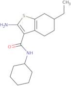 2-Amino-N-cyclohexyl-6-ethyl-4,5,6,7-tetrahydro-1-benzothiophene-3-carboxamide