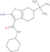 2-Amino-N-cyclohexyl-6-tert-butyl-4,5,6,7-tetrahydro-1-benzothiophene-3-carboxamide