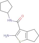 2-Amino-N-cyclopentyl-5,6-dihydro-4H-cyclopenta[b]thiophene-3-carboxamide