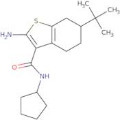 2-Amino-6-tert-butyl-N-cyclopentyl-4,5,6,7-tetrahydro-1-benzothiophene-3-carboxamide