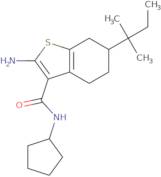 2-Amino-6-tert-amyl-N-cyclopentyl-4,5,6,7-tetrahydro-1-benzothiophene-3-carboxamide