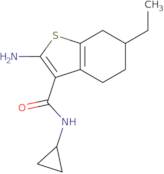 2-Amino-N-cyclopropyl-6-ethyl-4,5,6,7-tetrahydro-1-benzothiophene-3-carboxamide