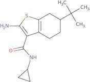 2-Amino-6-tert-butyl-N-cyclopropyl-4,5,6,7-tetrahydro-1-benzothiophene-3-carboxamide