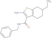 2-Amino-N-benzyl-6-ethyl-4,5,6,7-tetrahydro-1-benzothiophene-3-carboxamide