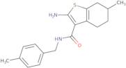 2-Amino-6-methyl-N-(4-methylbenzyl)-4,5,6,7-tetrahydro-1-benzothiophene-3-carboxamide