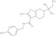 2-Amino-6-tert-amyl-N-(4-methylbenzyl)-4,5,6,7-tetrahydro-1-benzothiophene-3-carboxamide