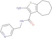 2-Amino-N-(pyridin-3-ylmethyl)-5,6,7,8-tetrahydro-4H-cyclohepta[b]thiophene-3-carboxamide