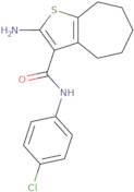 2-Amino-N-(4-chlorophenyl)-5,6,7,8-tetrahydro-4H-cyclohepta[b]thiophene-3-carboxamide