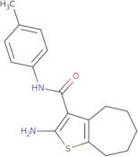 2-Amino-N-(4-methylphenyl)-5,6,7,8-tetrahydro-4H-cyclohepta[b]thiophene-3-carboxamide