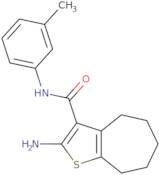 2-Amino-N-(3-methylphenyl)-5,6,7,8-tetrahydro-4H-cyclohepta[b]thiophene-3-carboxamide