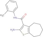 2-Amino-N-(2-methylphenyl)-5,6,7,8-tetrahydro-4H-cyclohepta[b]thiophene-3-carboxamide
