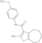 2-Amino-N-(4-methoxyphenyl)-5,6,7,8-tetrahydro-4H-cyclohepta[b]thiophene-3-carboxamide