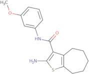 2-Amino-N-(3-methoxyphenyl)-5,6,7,8-tetrahydro-4H-cyclohepta[b]thiophene-3-carboxamide