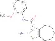 2-Amino-N-(2-methoxyphenyl)-5,6,7,8-tetrahydro-4H-cyclohepta[b]thiophene-3-carboxamide