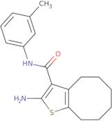 2-Amino-N-(3-methylphenyl)-4,5,6,7,8,9-hexahydrocycloocta[b]thiophene-3-carboxamide