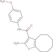 2-Amino-N-(4-methoxyphenyl)-4,5,6,7,8,9-hexahydrocycloocta[b]thiophene-3-carboxamide