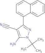 5-Amino-1-tert-butyl-4-cyano-3-(1-naphthyl)-pyrazole