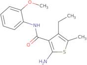 2-Amino-4-ethyl-N-(2-methoxyphenyl)-5-methylthiophene-3-carboxamide