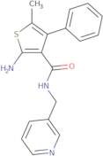 2-Amino-5-methyl-4-phenyl-N-(pyridin-3-ylmethyl)thiophene-3-carboxamide