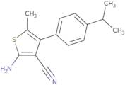 2-Amino-4-(4-isopropylphenyl)-5-methylthiophene-3-carbonitrile
