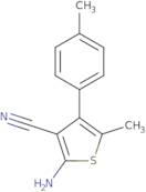 2-Amino-5-methyl-4-(4-methylphenyl)thiophene-3-carbonitrile