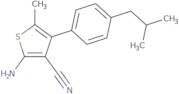 2-Amino-4-(4-isobutylphenyl)-5-methylthiophene-3-carbonitrile