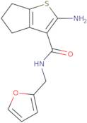 2-Amino-N-(2-furylmethyl)-5,6-dihydro-4H-cyclopenta[b]thiophene-3-carboxamide