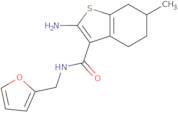 2-Amino-N-(2-furylmethyl)-6-methyl-4,5,6,7-tetrahydro-1-benzothiophene-3-carboxamide